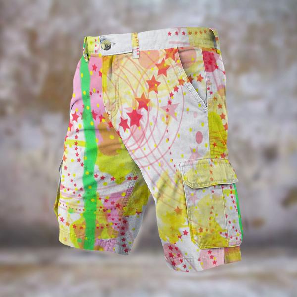 Cargohose mit Paul - Hose, lang oder kurz, bunt, 100% Polyester, Grösse S-5XL, fester Stoff, Normale Passform, Mischling, Mix, Bullterrier, Bulli